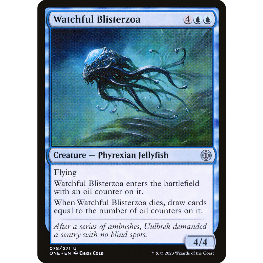 Watchful Blisterzoa (Phyrexia: All Will Be One) Near Mint Foil
