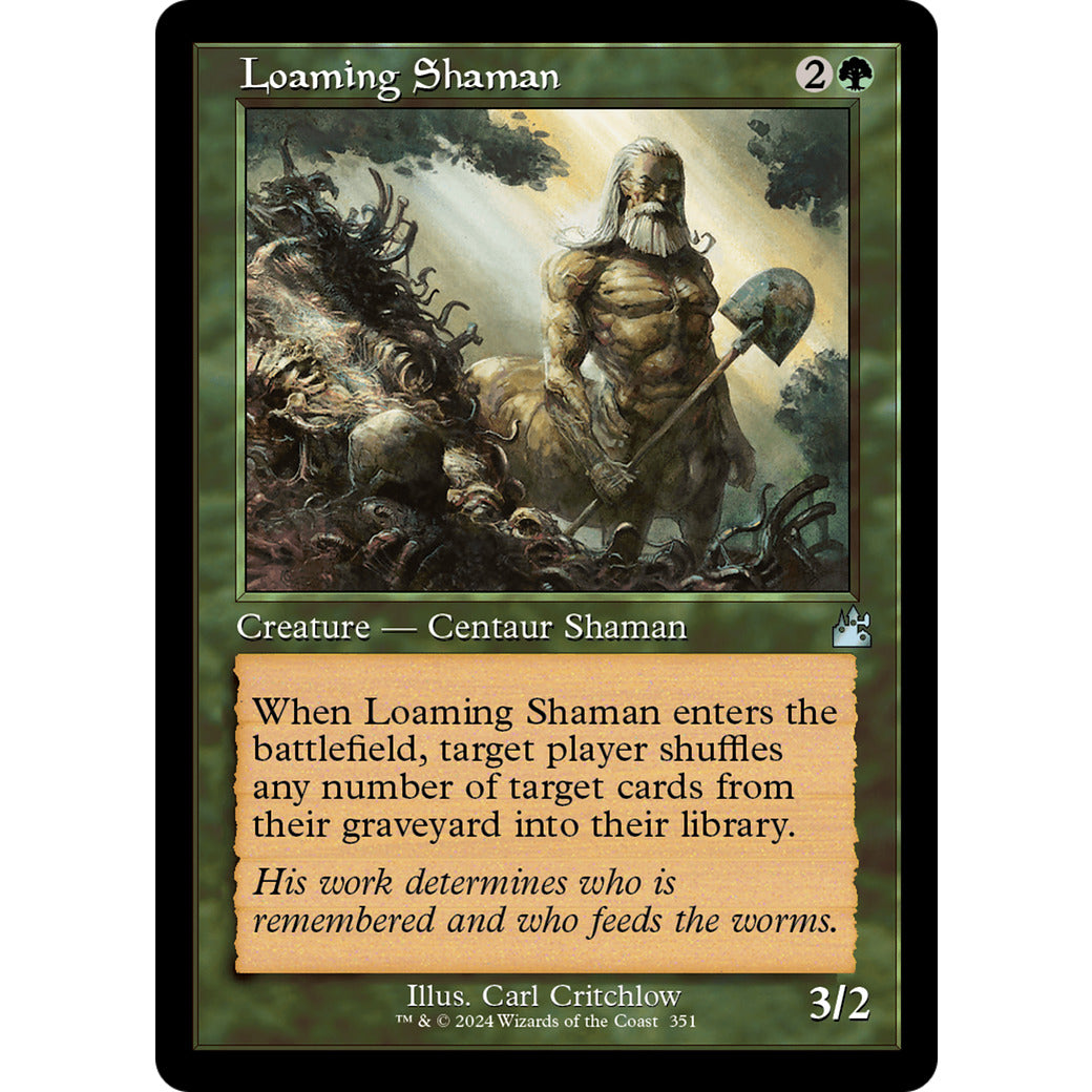 Loaming Shaman (Retro Frame) (Ravnica Remastered) Light Play