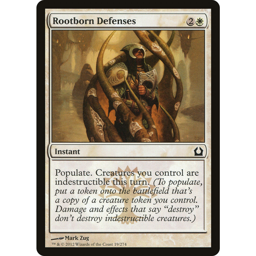 Rootborn Defenses (Return to Ravnica) Light Play