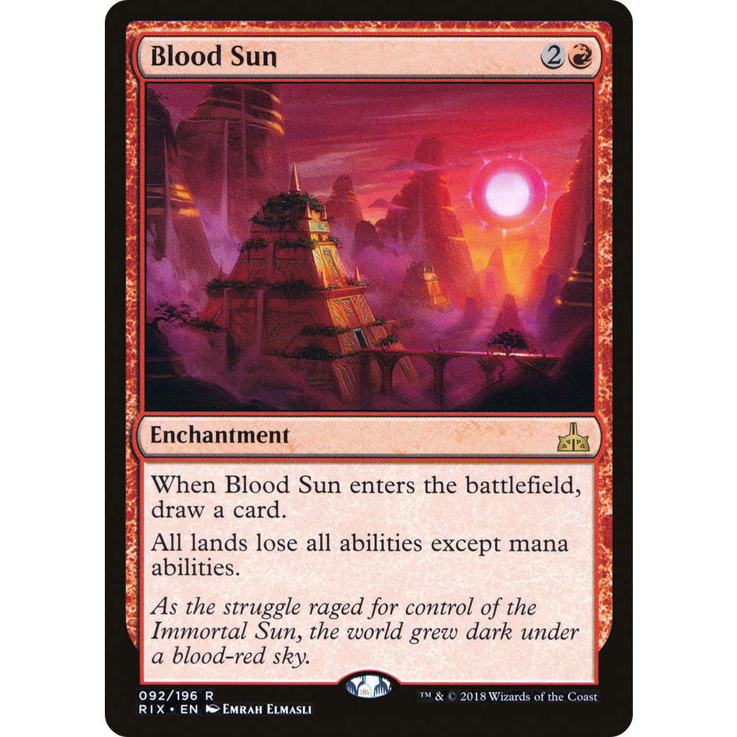 Blood Sun (Rivals of Ixalan) Light Play