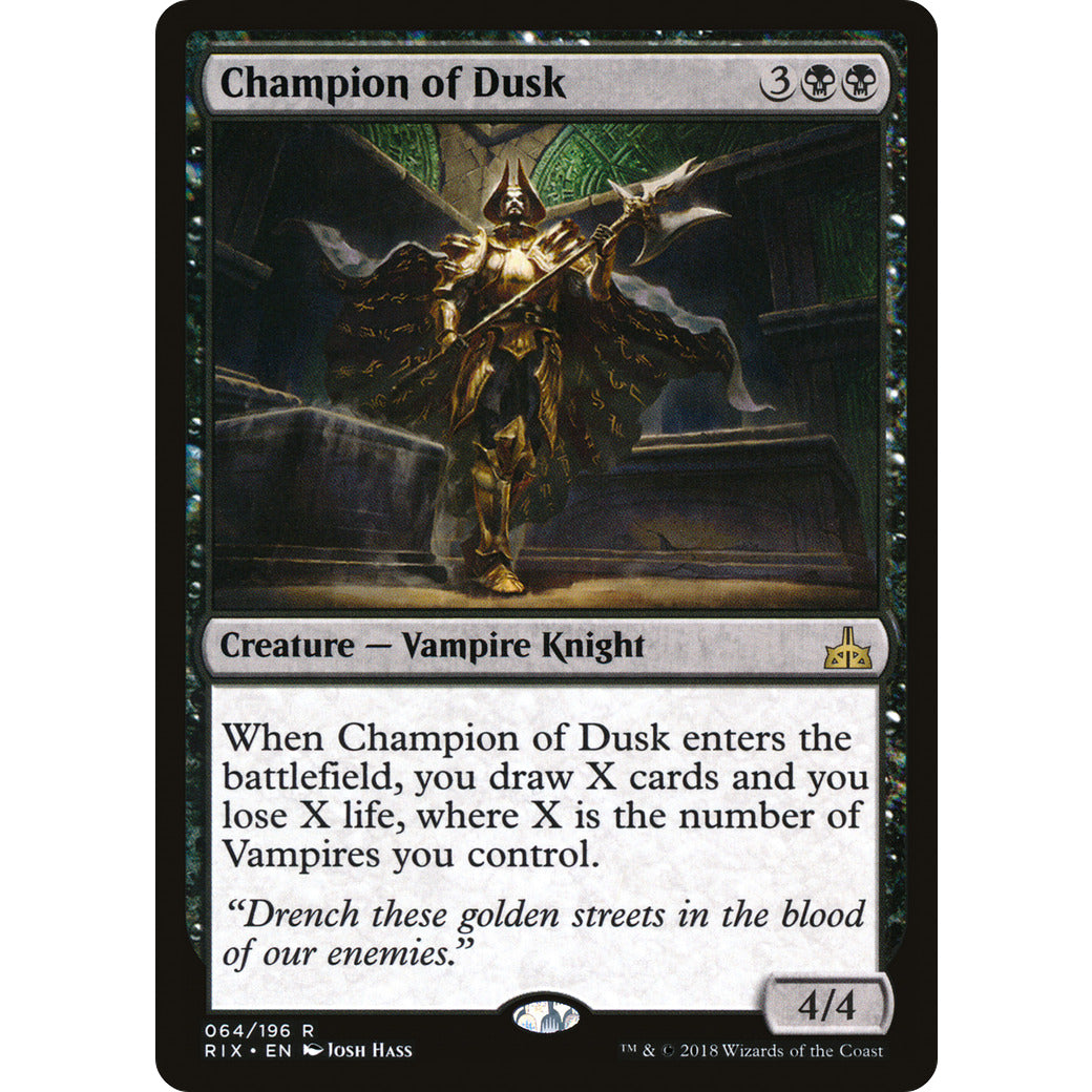 Champion of Dusk (Rivals of Ixalan) Light Play