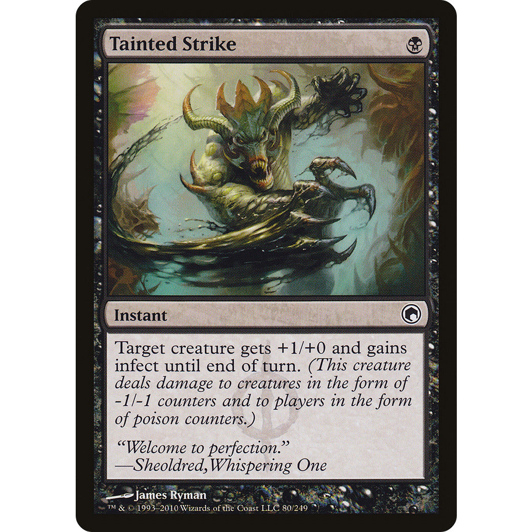 Tainted Strike (Scars of Mirrodin) Light Play