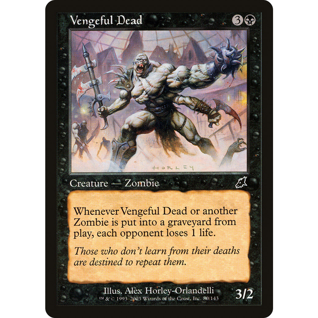 Vengeful Dead (Scourge) Light Play
