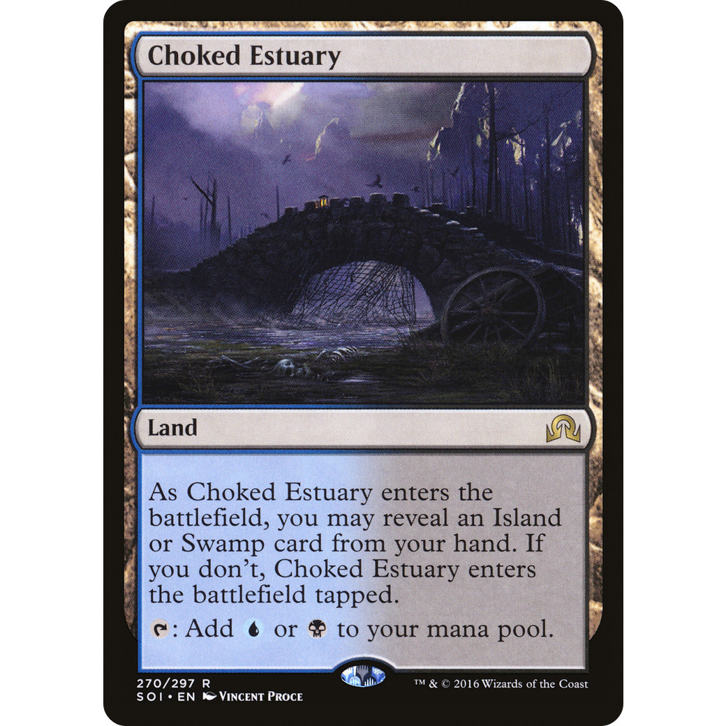 Choked Estuary (Shadows Over Innistrad) Light Play