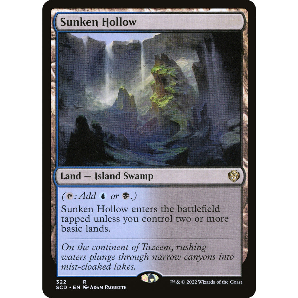 Sunken Hollow (Commander 2022 Starter Decks) Light Play