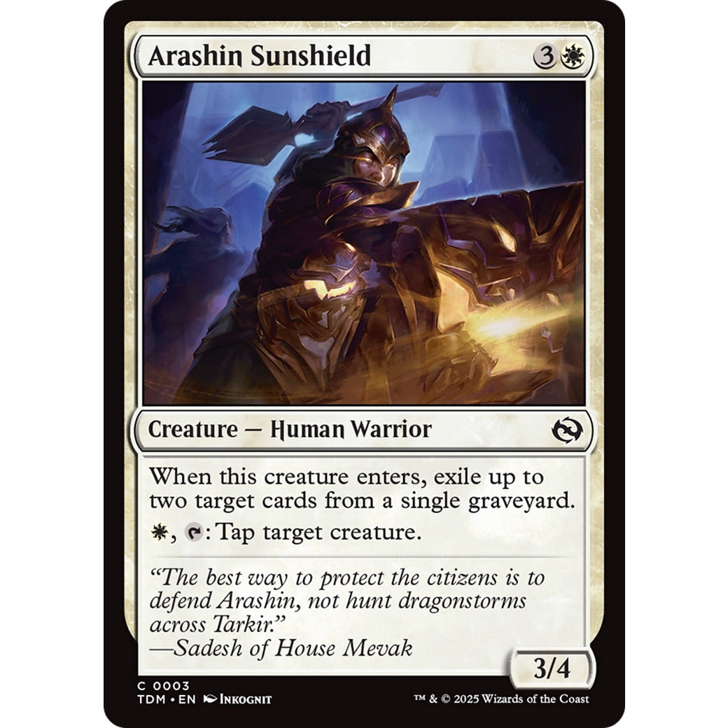 Arashin Sunshield (Tarkir: Dragonstorm) Near Mint Foil