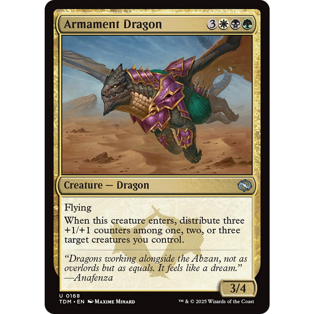 Armament Dragon (Tarkir: Dragonstorm) Near Mint Foil