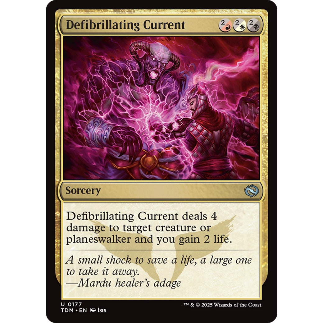 Defibrillating Current (Tarkir: Dragonstorm) Near Mint Foil