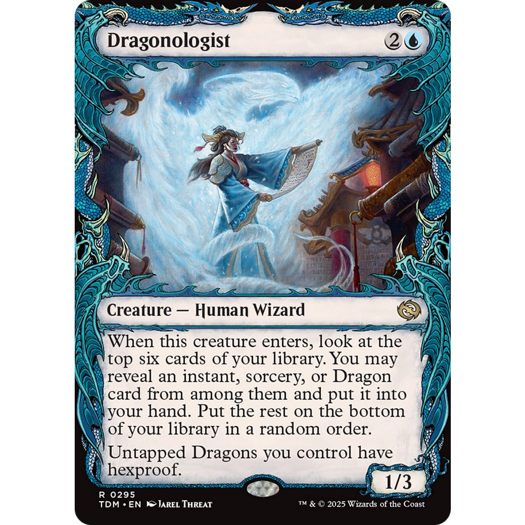 Dragonologist (Showcase) (Tarkir: Dragonstorm) Near Mint Foil