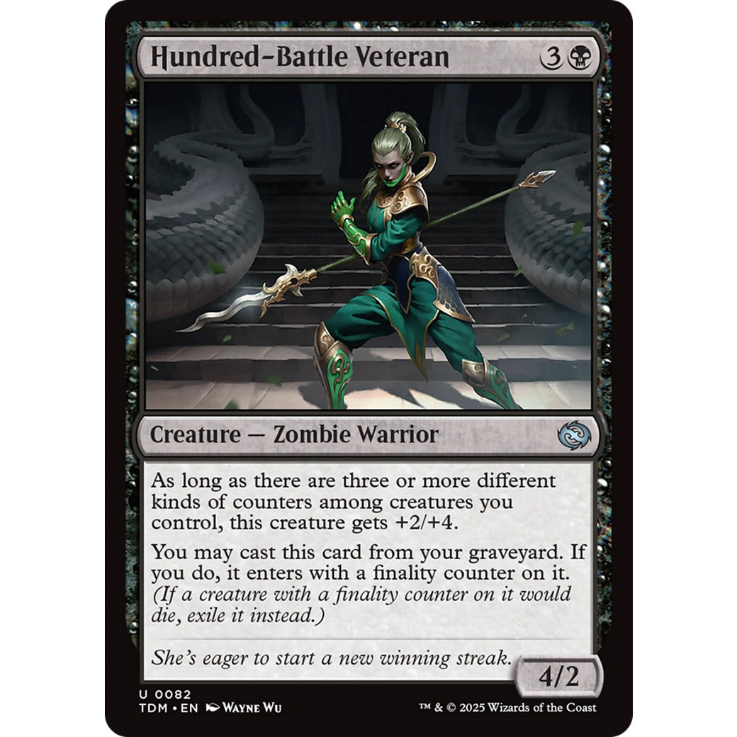 Hundred-Battle Veteran (Tarkir: Dragonstorm) Near Mint Foil