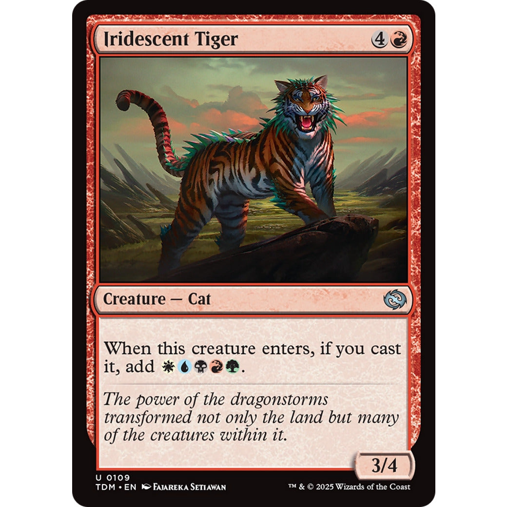 Iridescent Tiger (Tarkir: Dragonstorm) Near Mint Foil