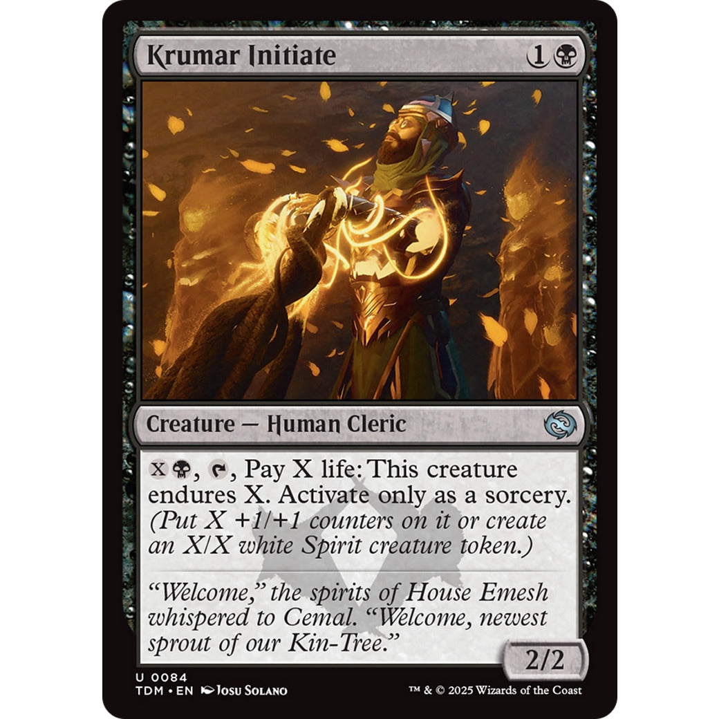 Krumar Initiate (Tarkir: Dragonstorm) Near Mint Foil