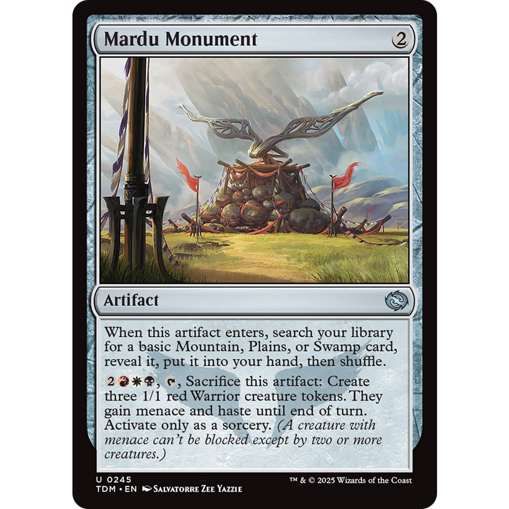 Mardu Monument (Tarkir: Dragonstorm) Near Mint Foil