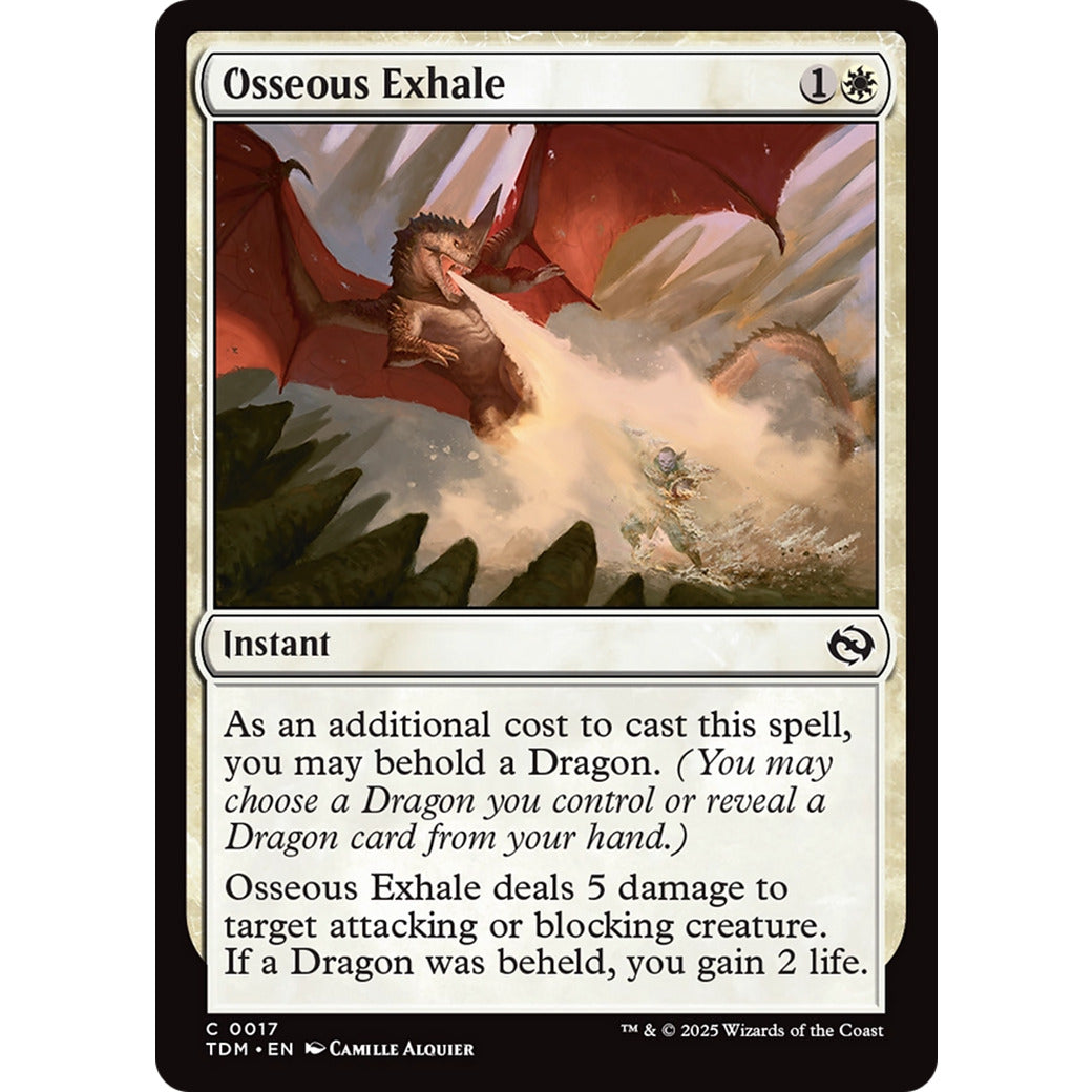 Osseous Exhale (Tarkir: Dragonstorm) Near Mint Foil
