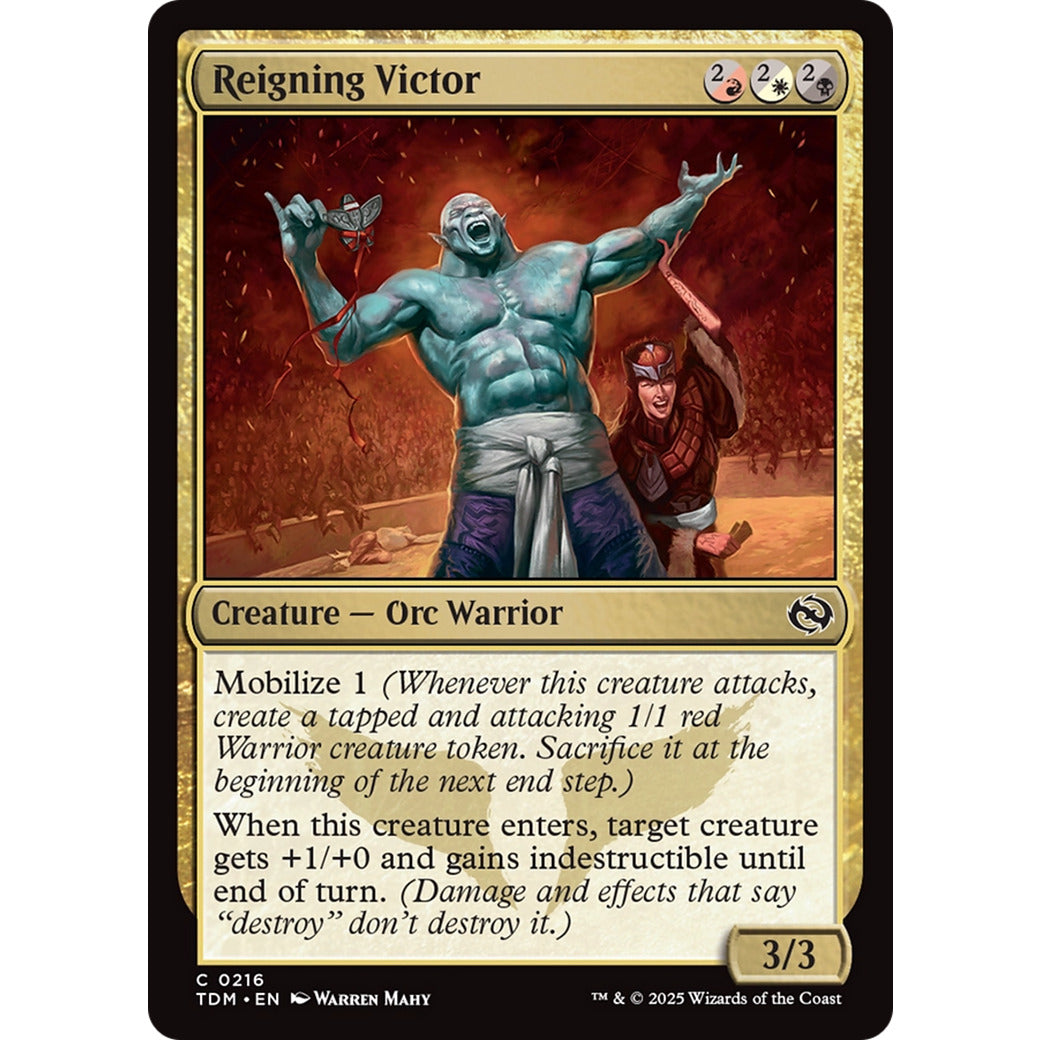 Reigning Victor (Tarkir: Dragonstorm) Near Mint Foil