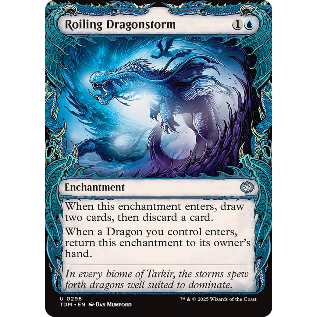 Roiling Dragonstorm (Showcase) (Tarkir: Dragonstorm) Near Mint