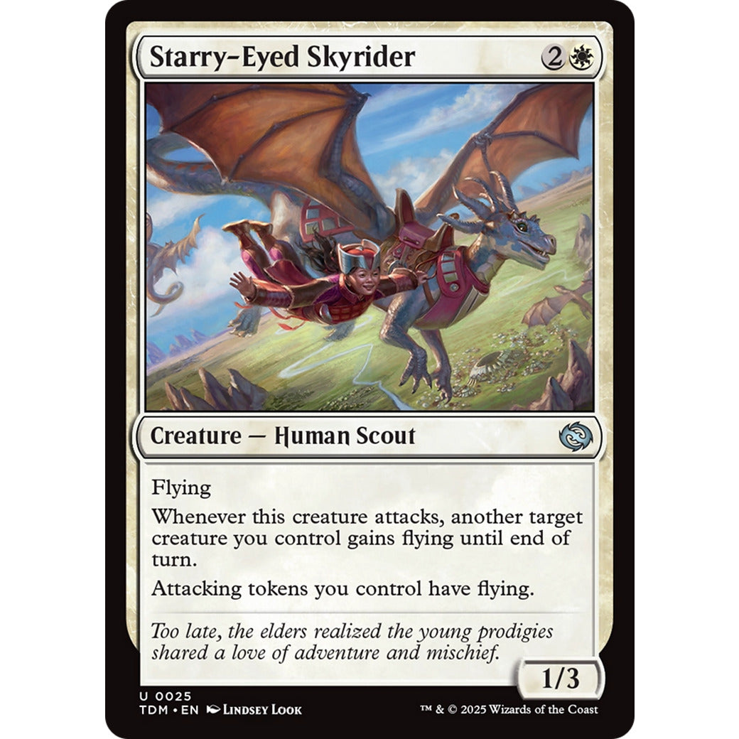 Starry-Eyed Skyrider (Tarkir: Dragonstorm) Near Mint Foil