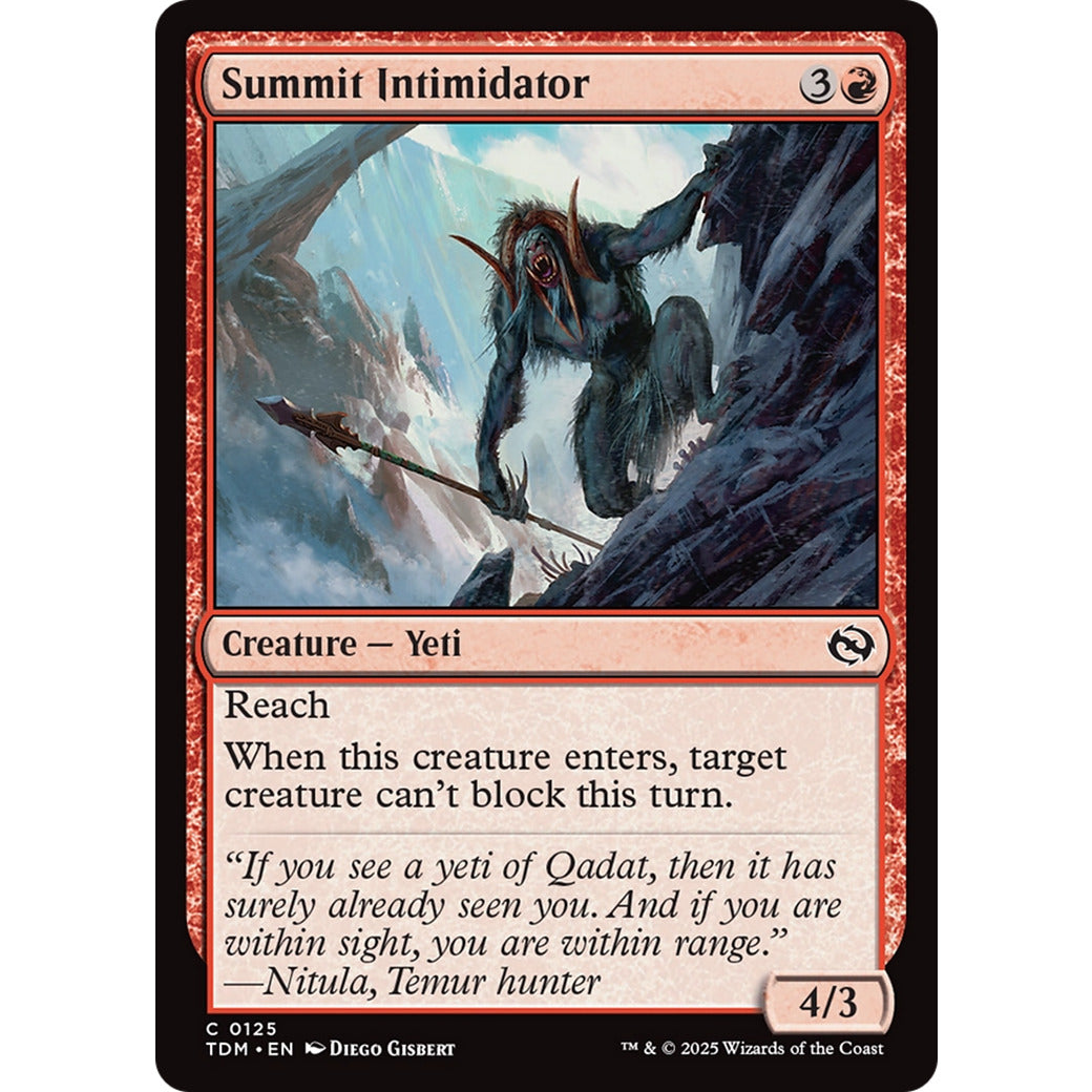Summit Intimidator (Tarkir: Dragonstorm) Near Mint Foil