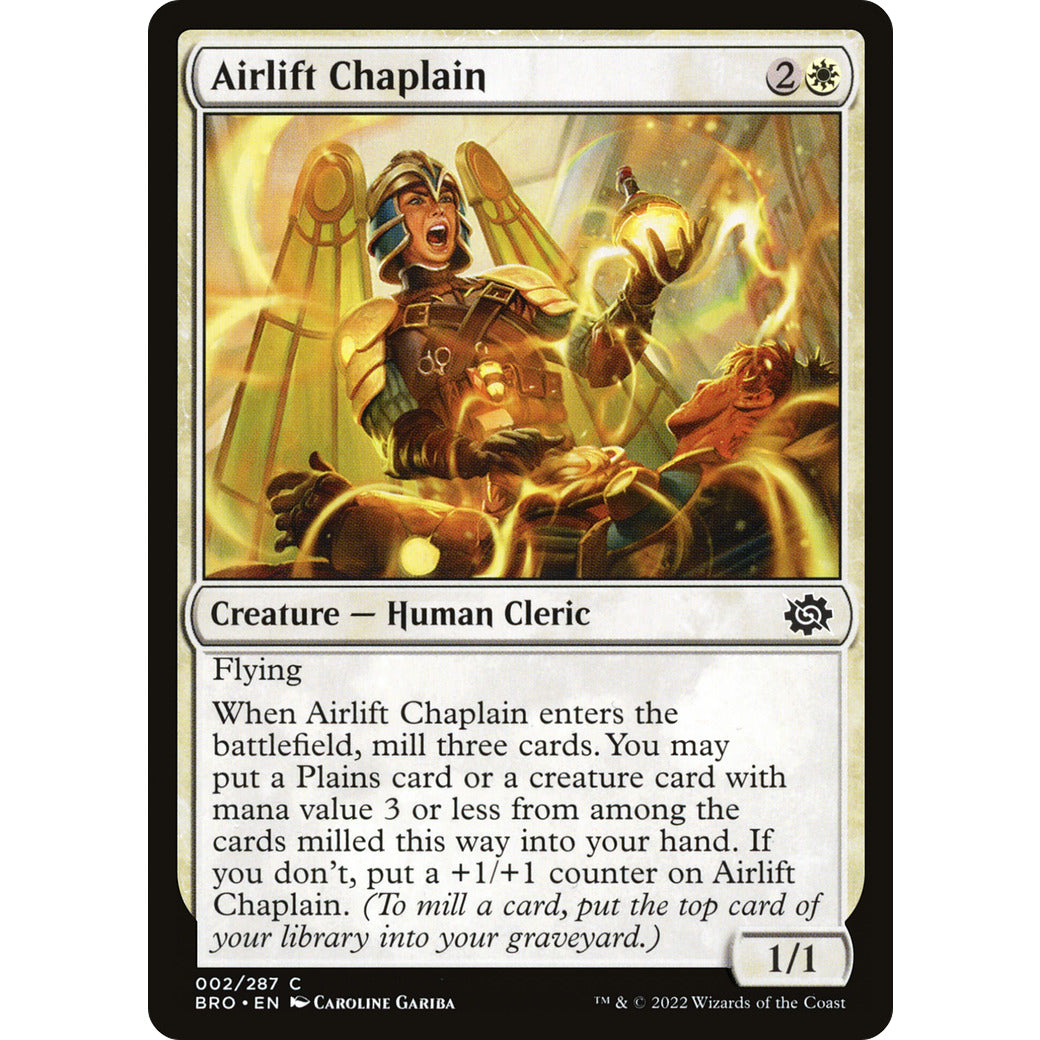 Airlift Chaplain (The Brothers' War) Near Mint Foil
