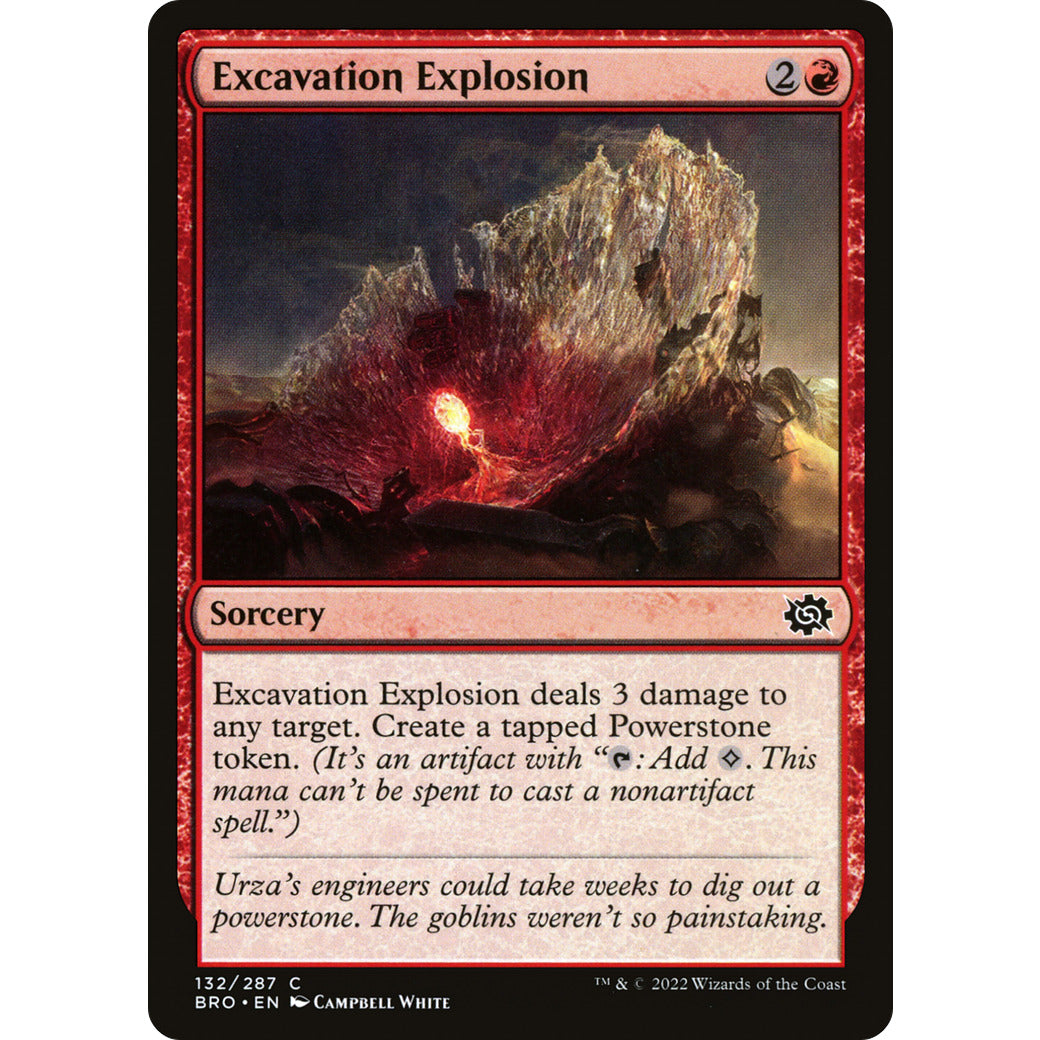 Excavation Explosion (The Brothers' War) Near Mint Foil