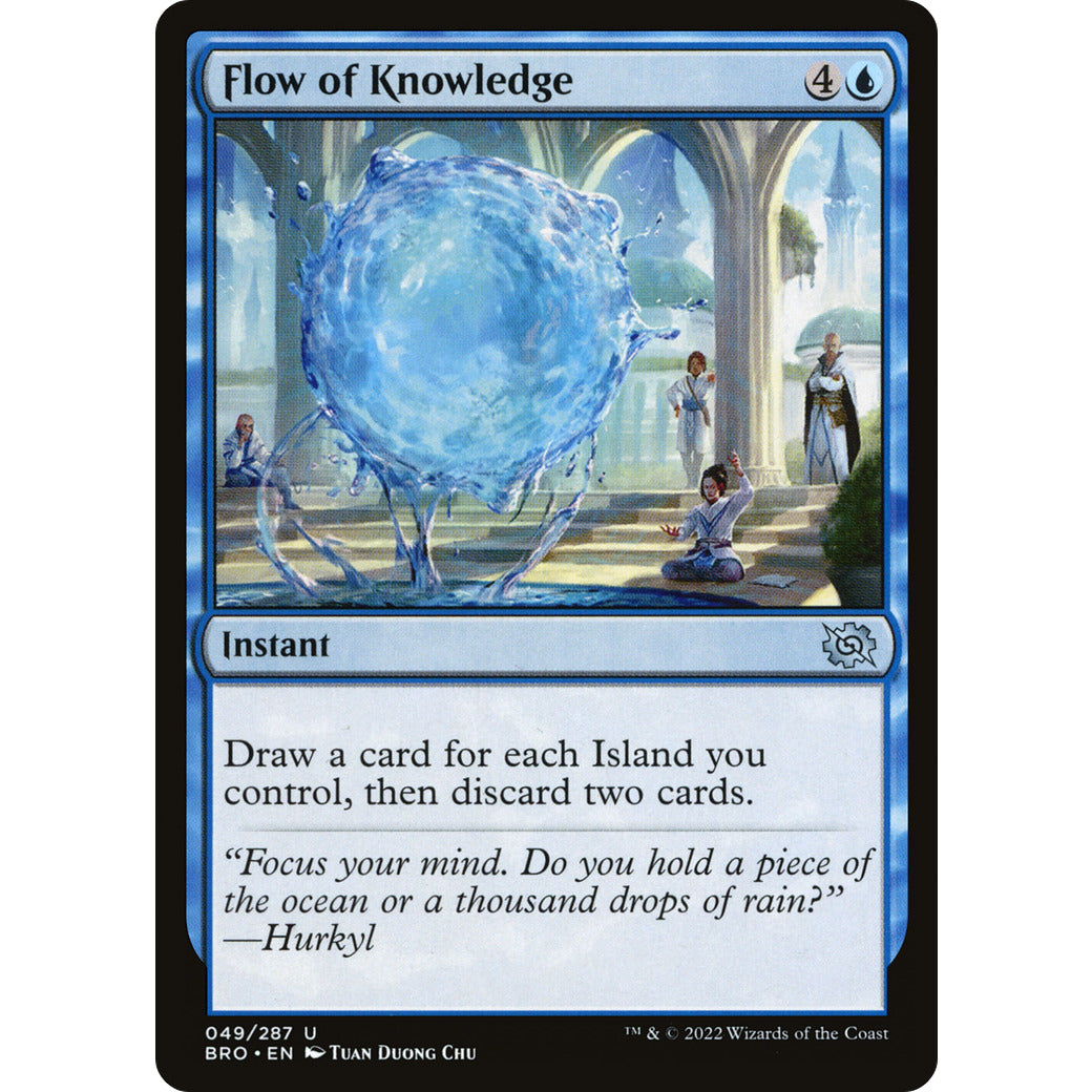 Flow of Knowledge (The Brothers' War) Near Mint Foil
