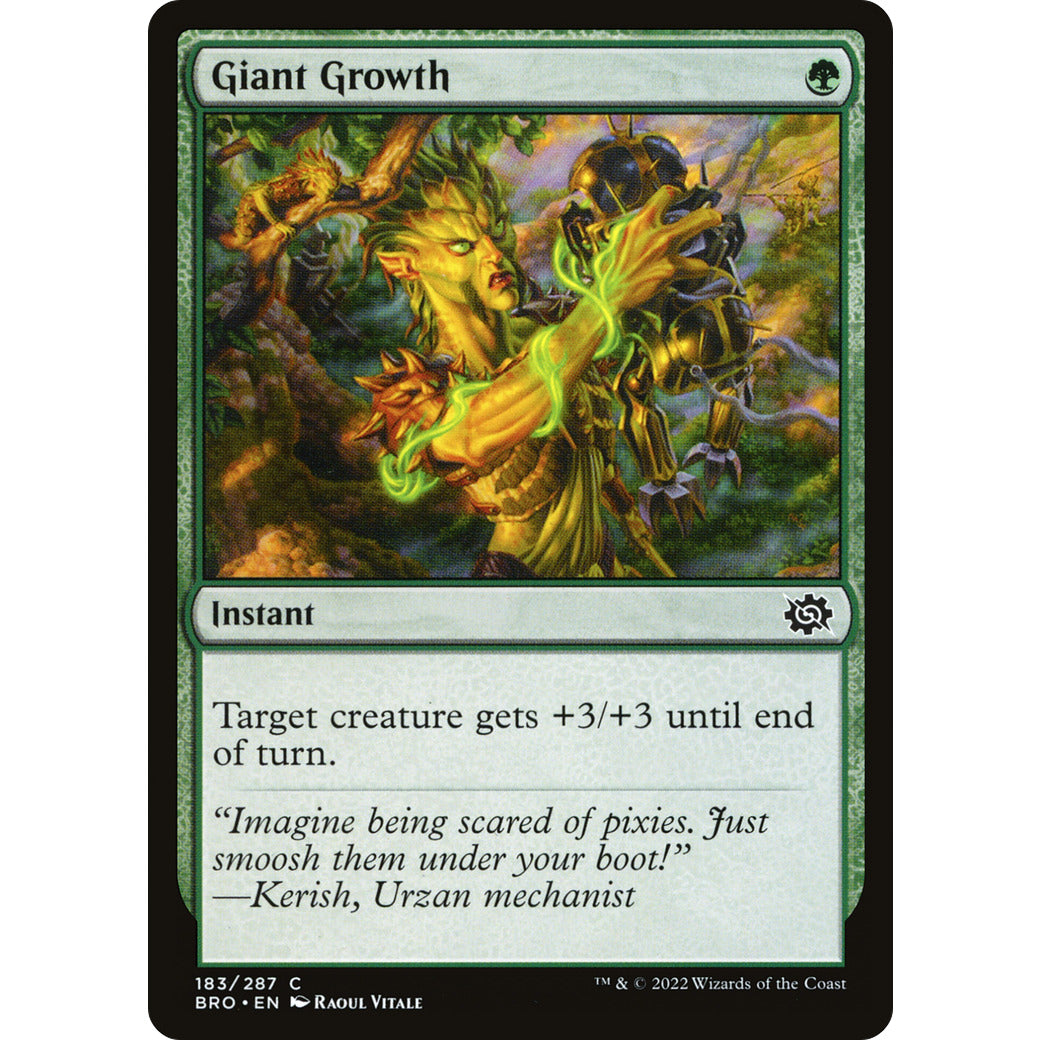 Giant Growth (The Brothers' War) Near Mint Foil
