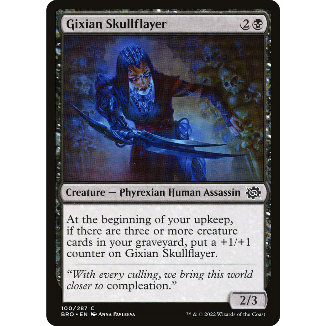Gixian Skullflayer (The Brothers' War) Near Mint Foil