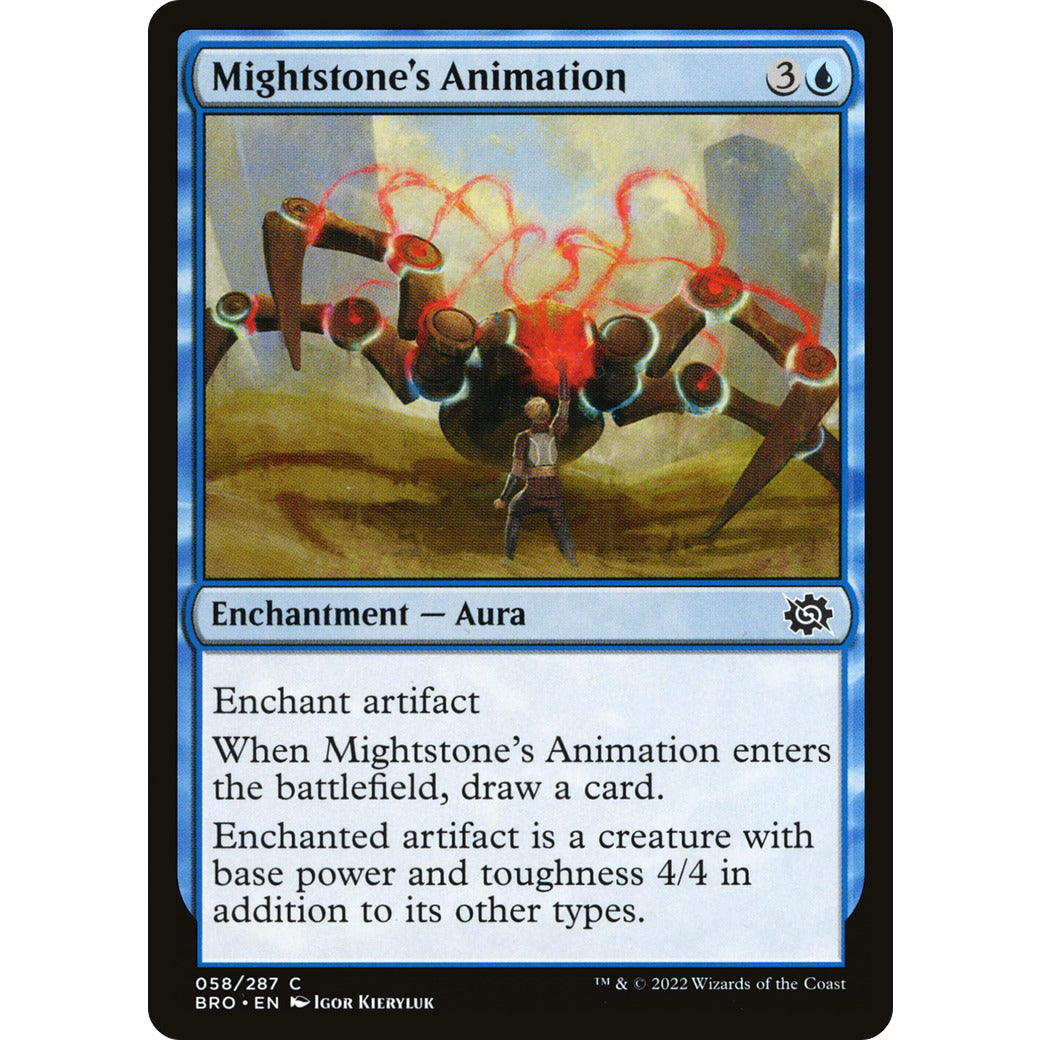 Mightstone's Animation (The Brothers' War) Near Mint Foil