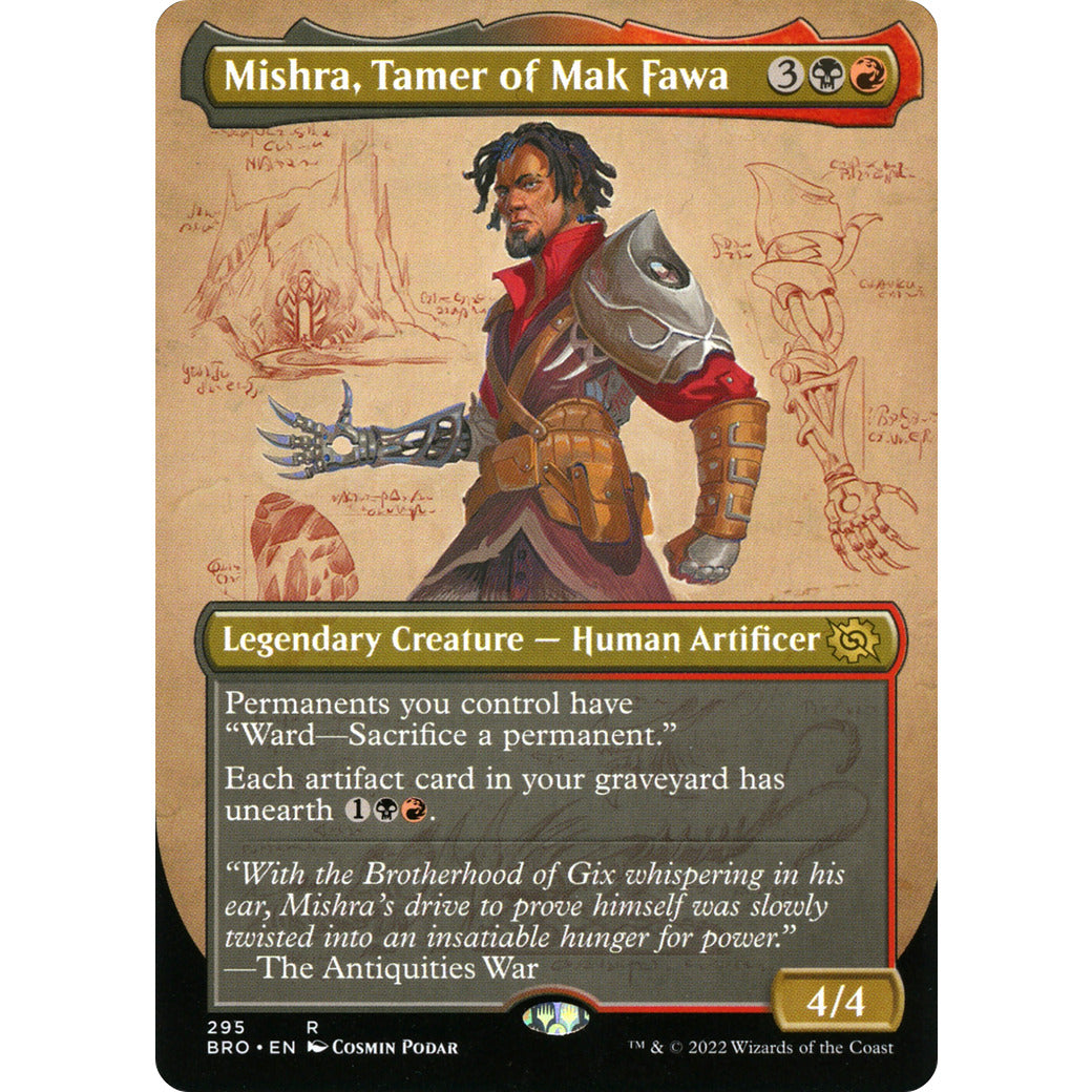 Mishra, Tamer of Mak Fawa (Borderless) (The Brothers' War) Near Mint