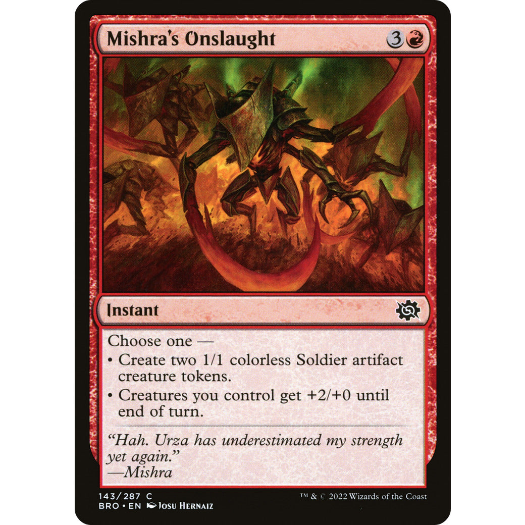 Mishra's Onslaught (The Brothers' War) Near Mint Foil