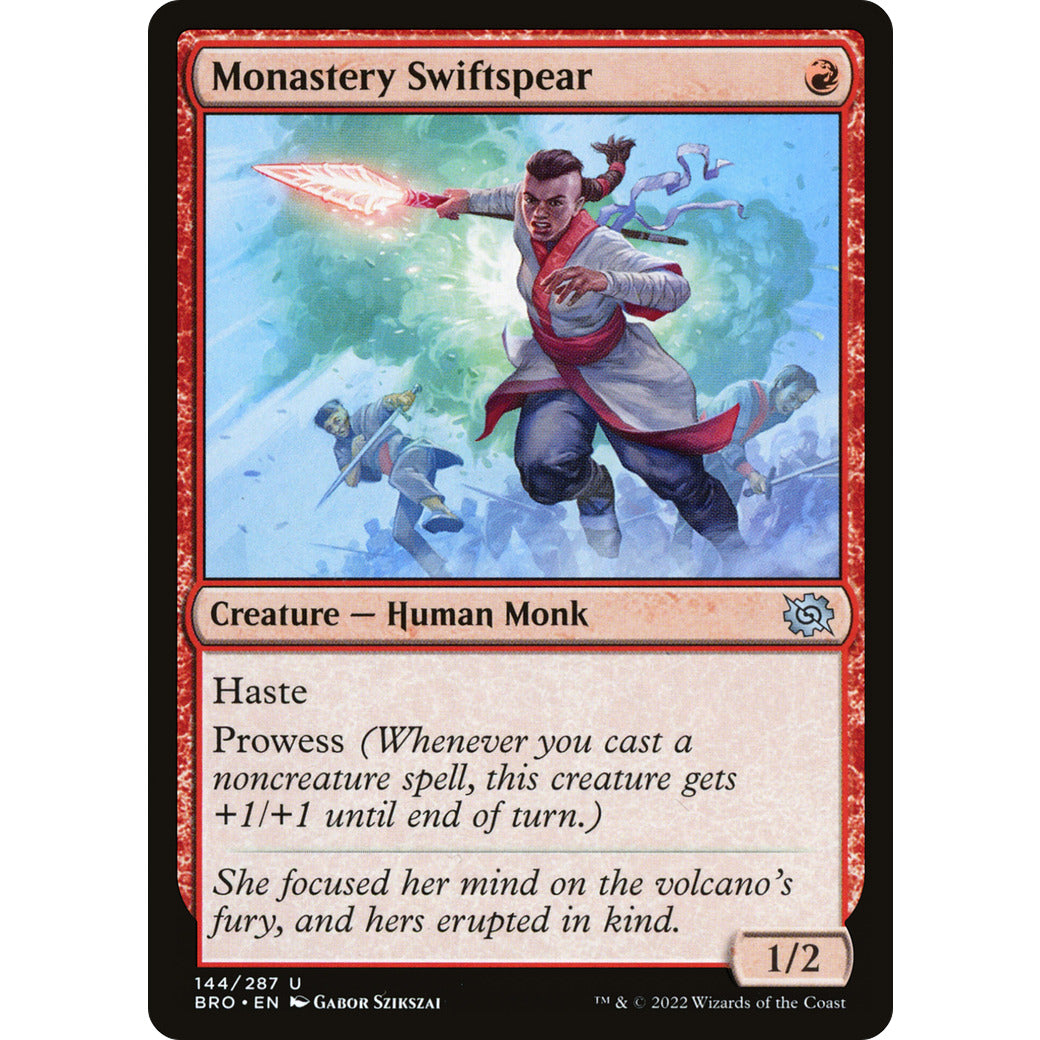 Monastery Swiftspear (The Brothers' War) Near Mint Foil