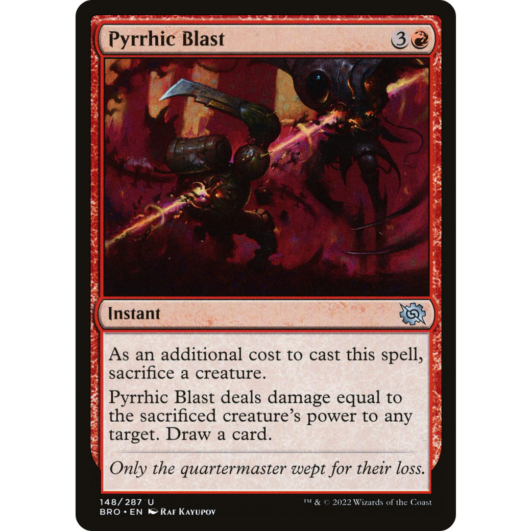 Pyrrhic Blast (The Brothers' War) Near Mint Foil