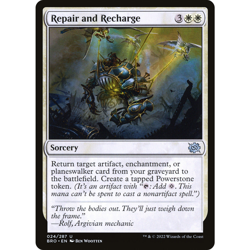 Repair and Recharge (The Brothers' War) Near Mint Foil