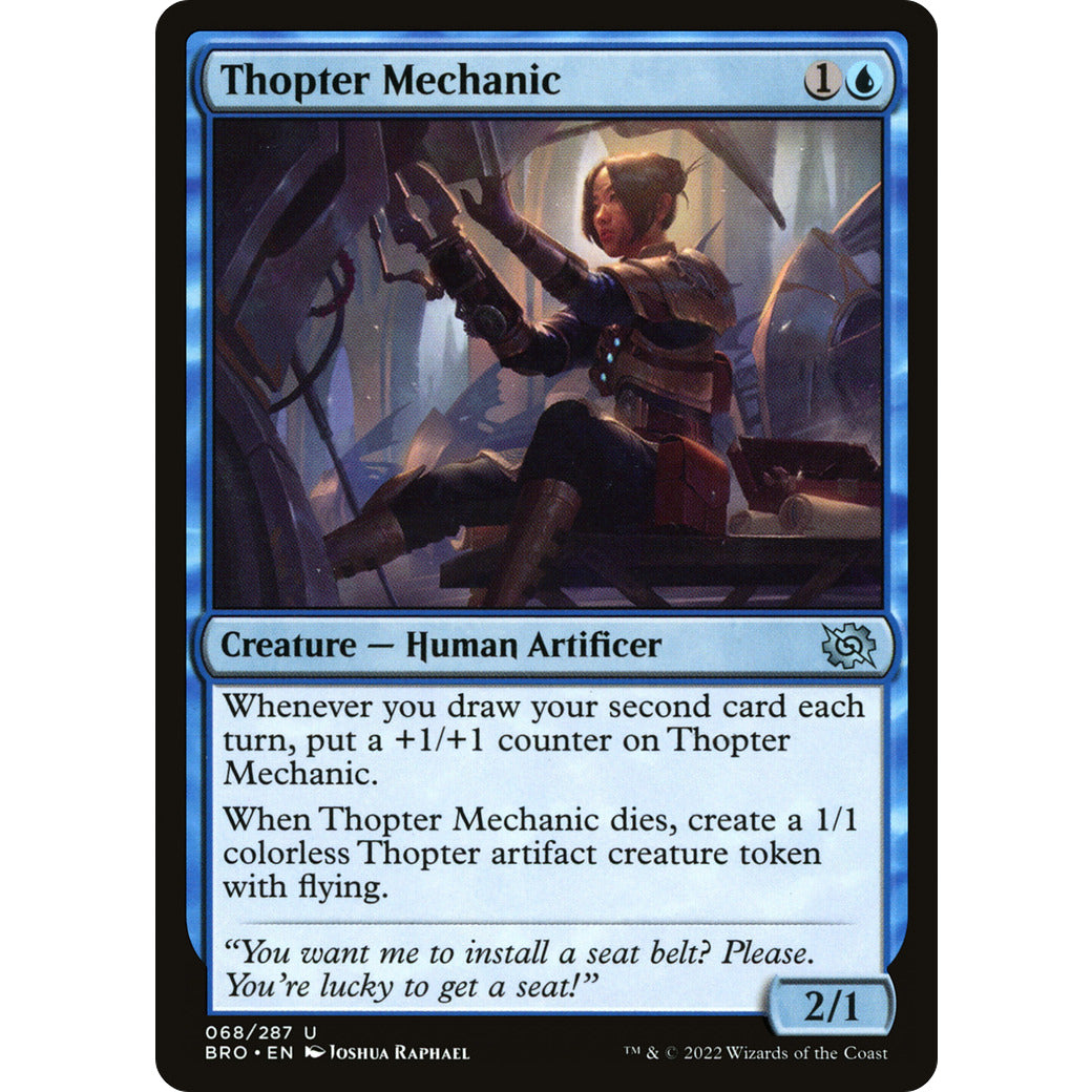 Thopter Mechanic (The Brothers' War) Near Mint Foil