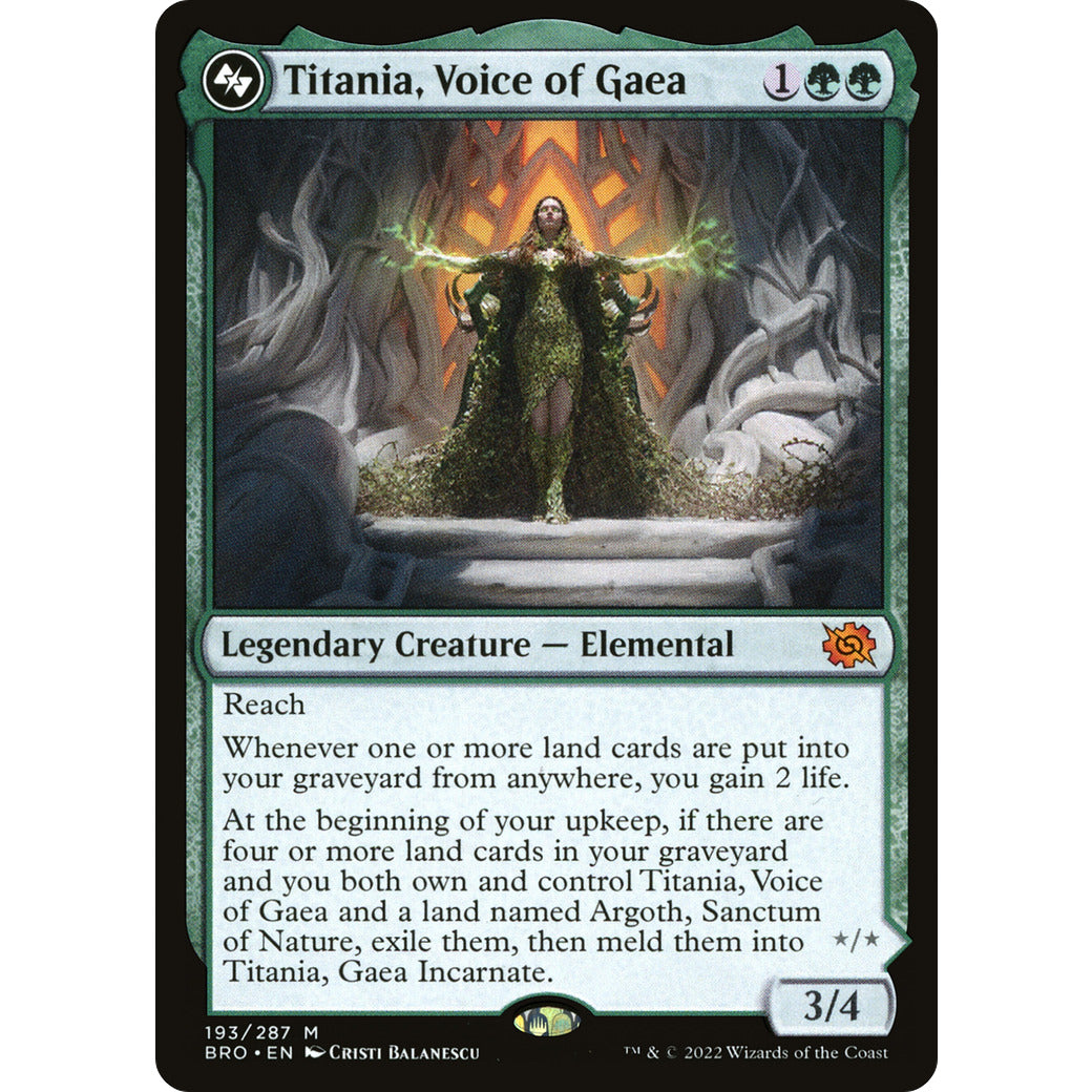 Titania, Voice of Gaea (The Brothers' War) Near Mint