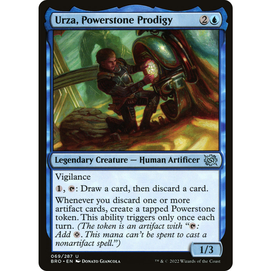 Urza, Powerstone Prodigy (The Brothers' War) Near Mint Foil