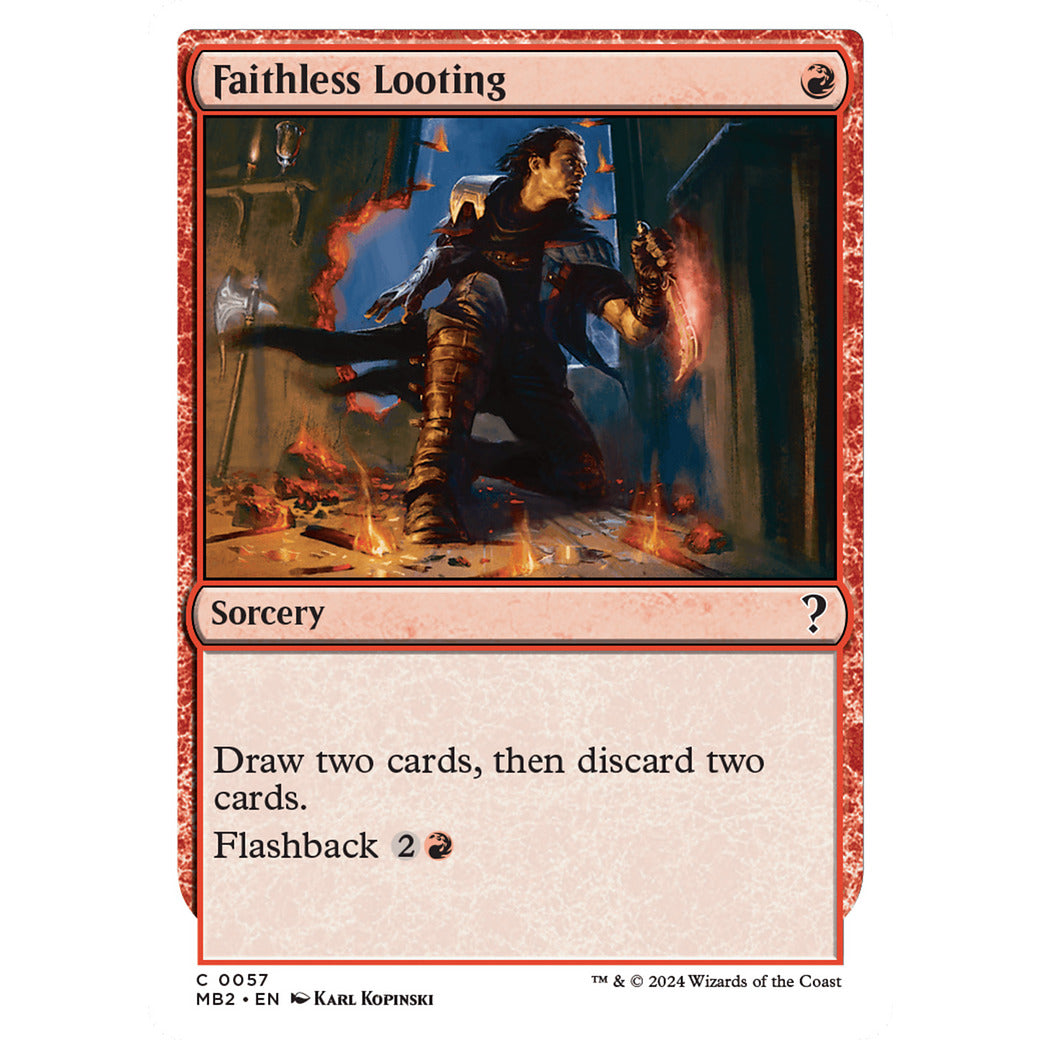 Faithless Looting (Mystery Booster) Light Play