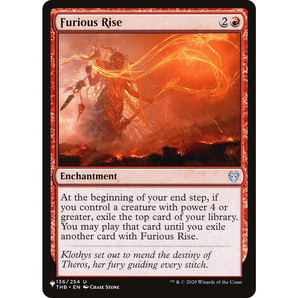 Furious Rise (The List) Near Mint