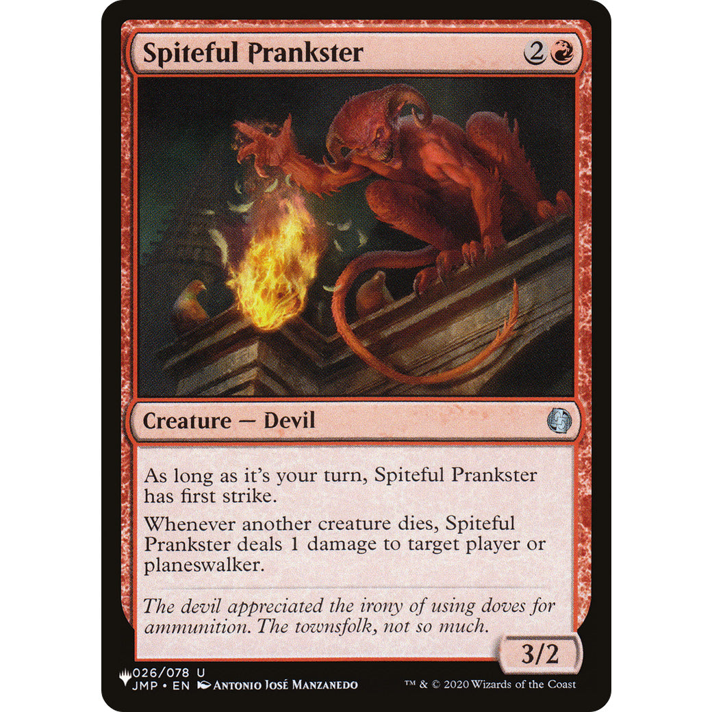 Spiteful Prankster (The List) Near Mint
