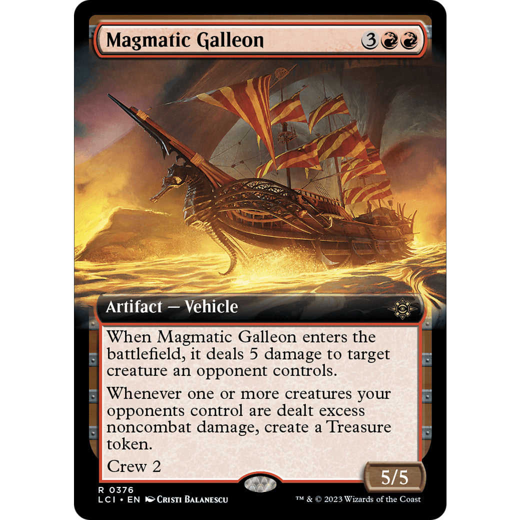 Magmatic Galleon (Extended Art) (The Lost Caverns of Ixalan) Near Mint