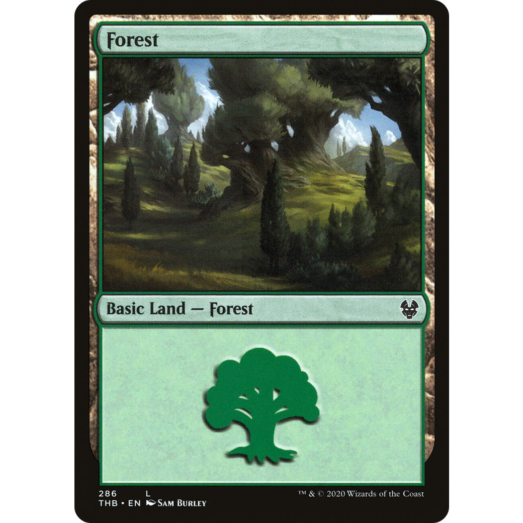 Forest (254) (Theros Beyond Death) Near Mint Foil