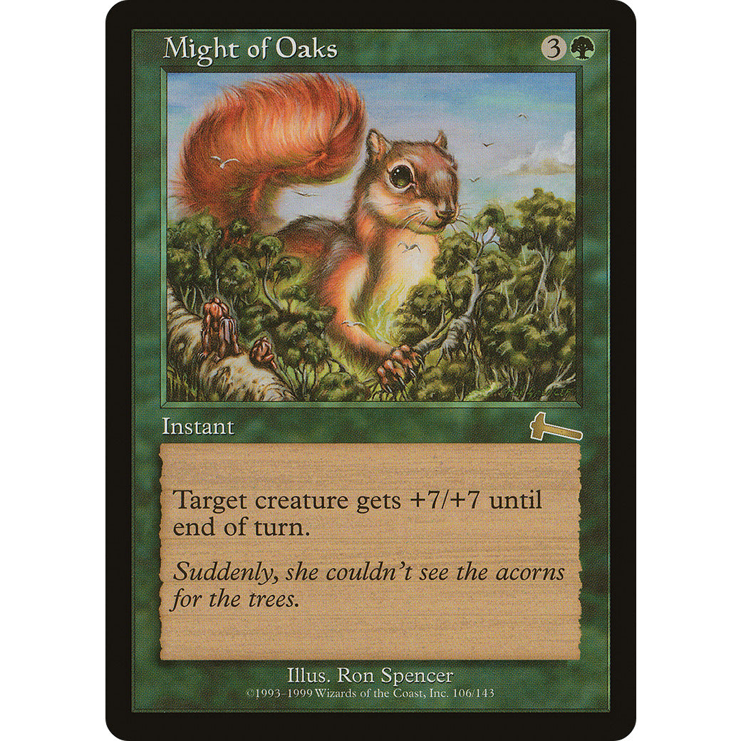 Might of Oaks (Urza's Legacy) Light Play