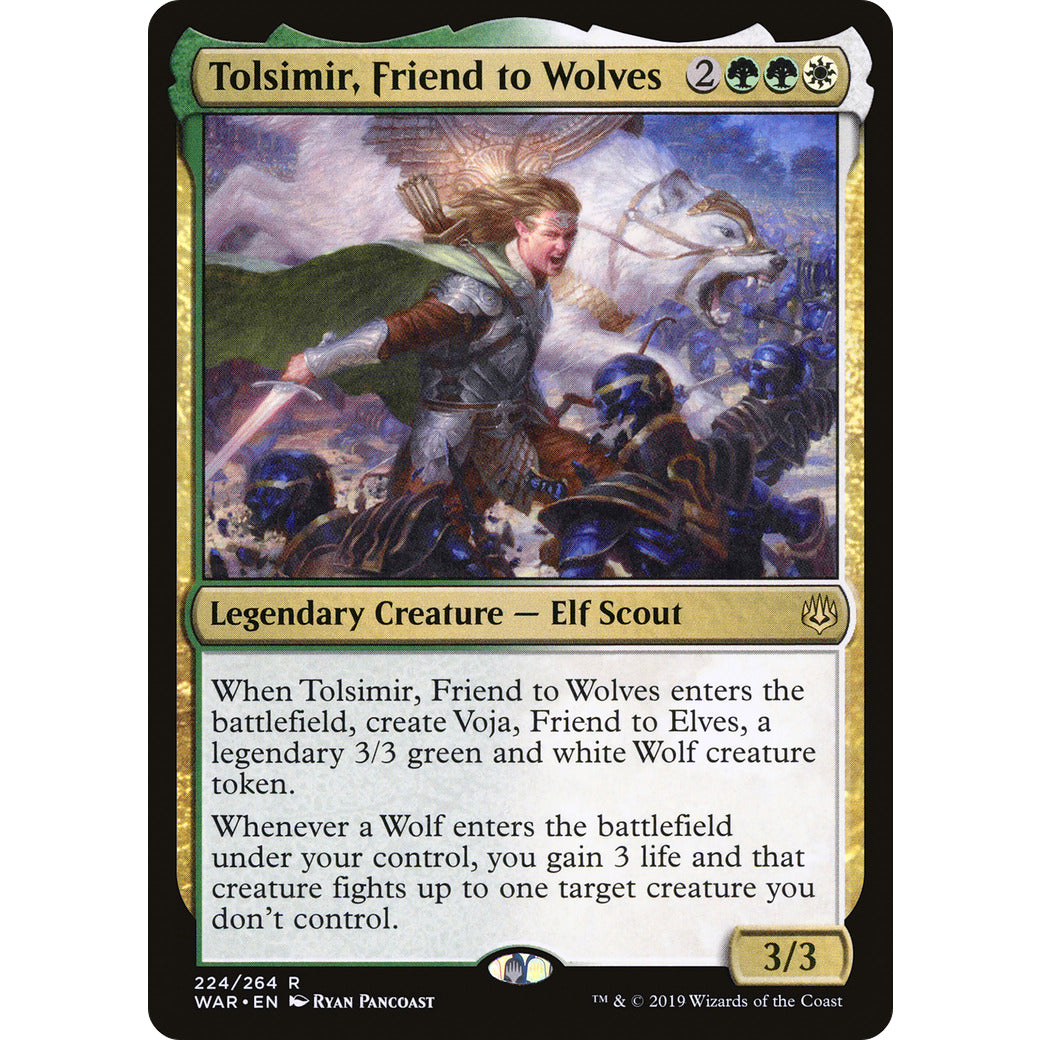 Tolsimir, Friend to Wolves (War of the Spark) Light Play