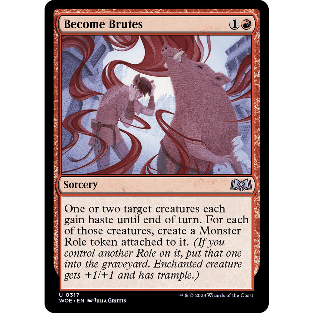 Become Brutes (Wilds of Eldraine) Near Mint Foil