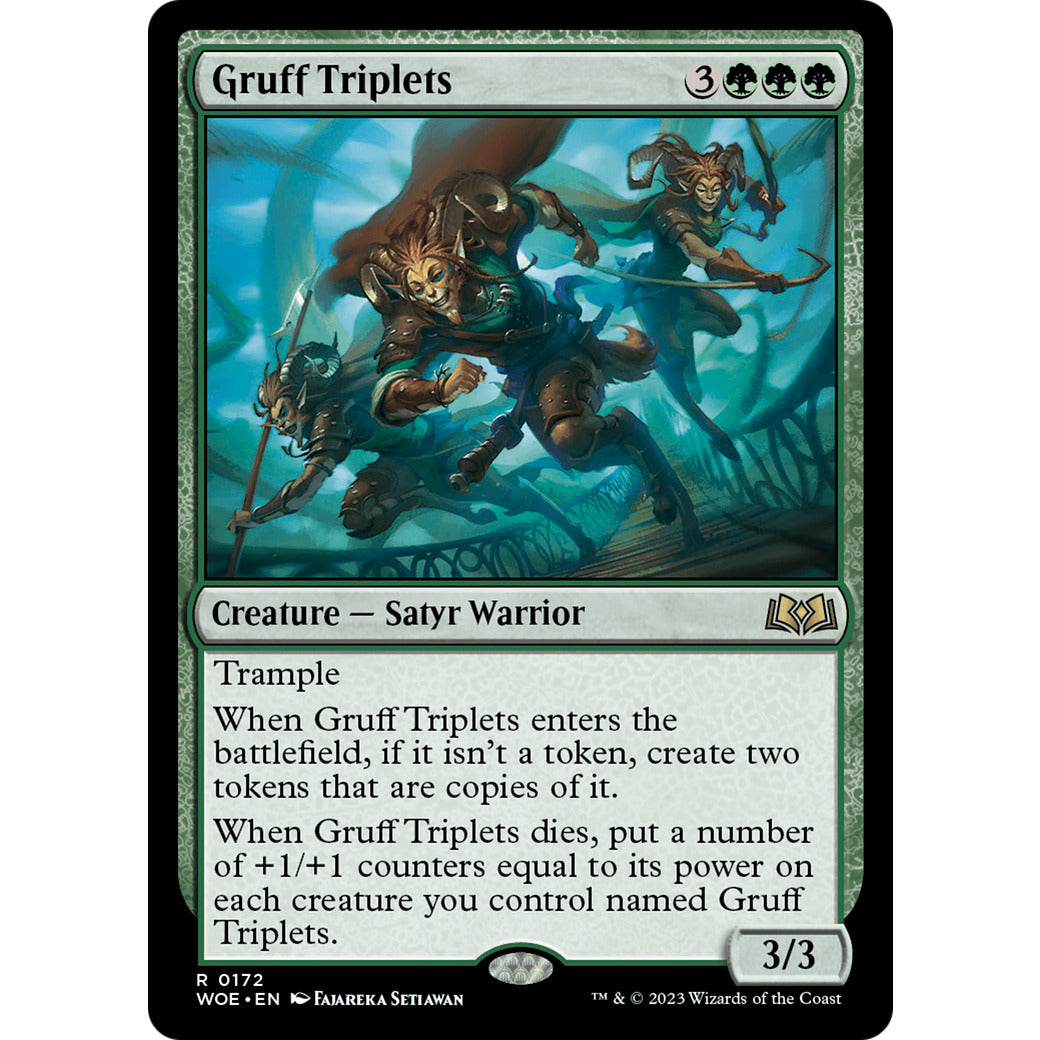 Gruff Triplets (Wilds of Eldraine) Near Mint Foil