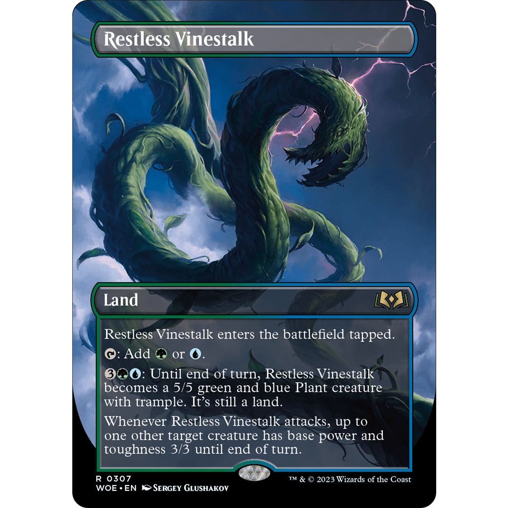 Restless Vinestalk (Borderless) (Wilds of Eldraine) Near Mint