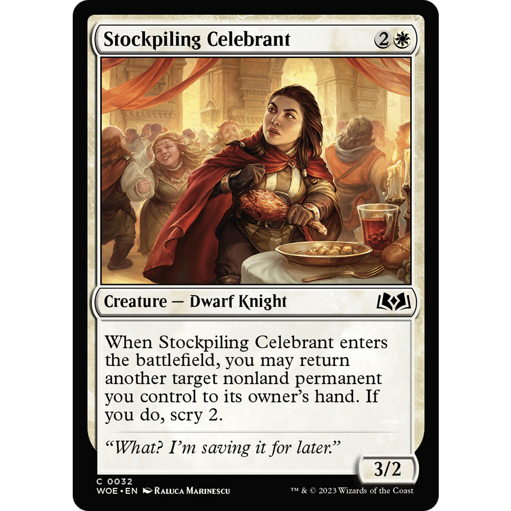Stockpiling Celebrant (Wilds of Eldraine) Near Mint Foil