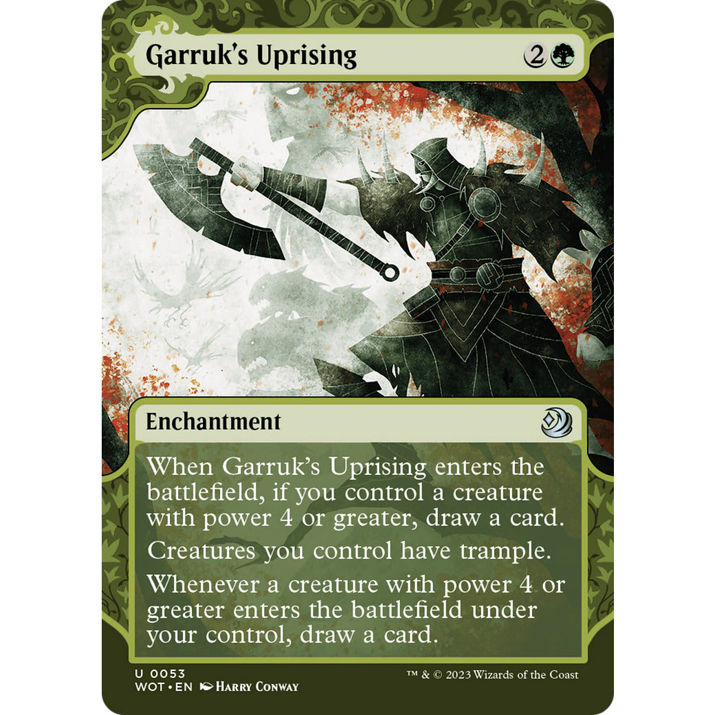 Garruk's Uprising (Wilds of Eldraine: Enchanting Tales) Near Mint Foil