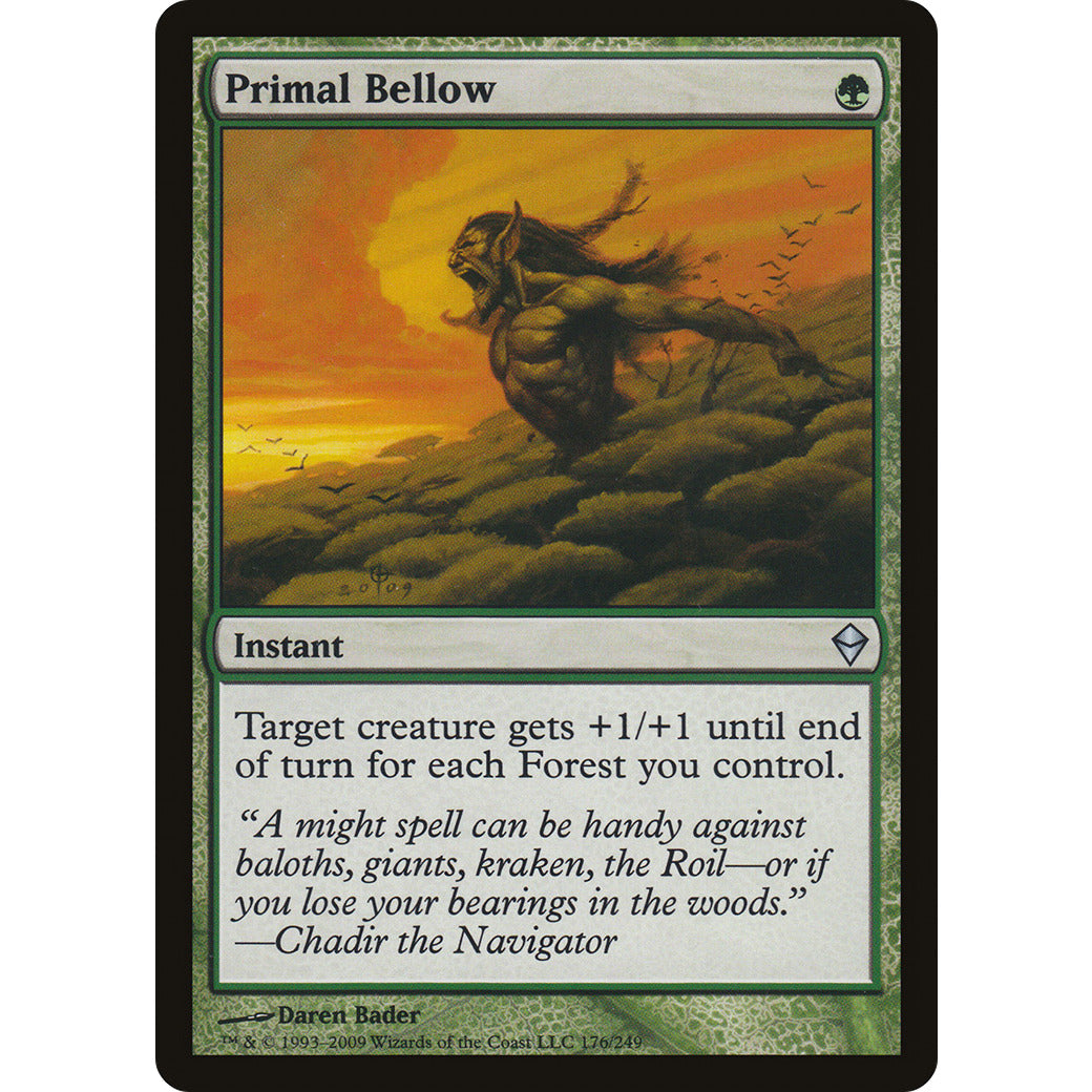 Primal Bellow (Zendikar) Light Play
