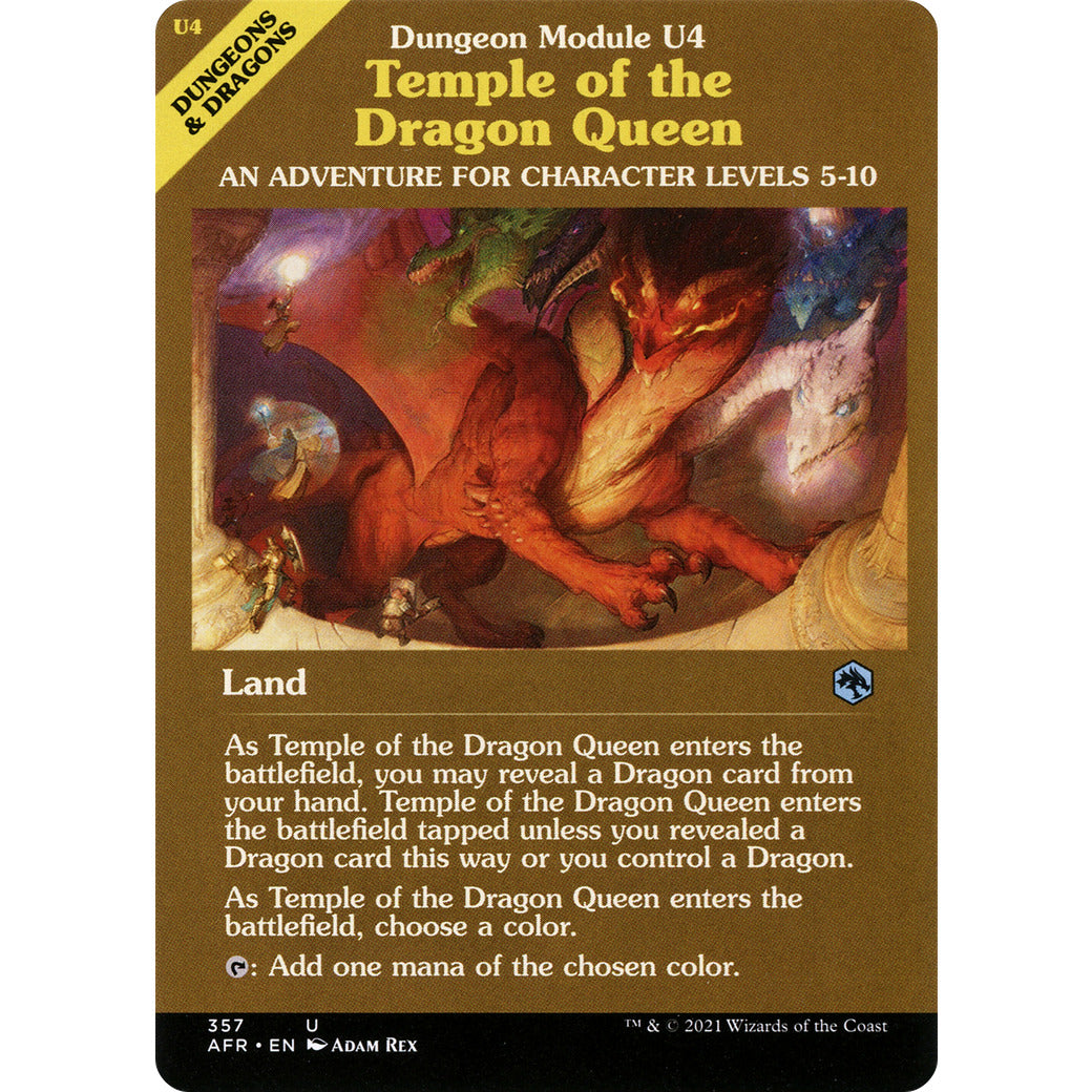 Temple of the Dragon Queen (Showcase) (Adventures in the Forgotten Realms) Light Play